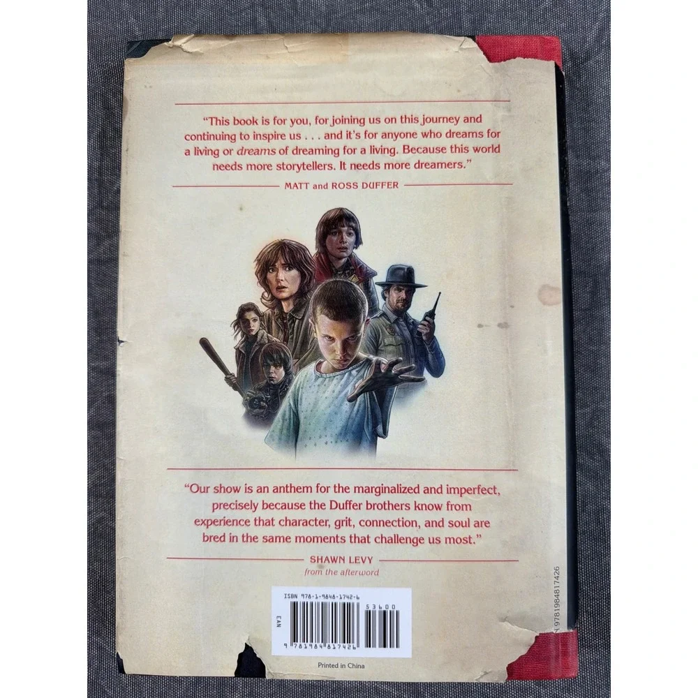 Stranger Things Del Rey Hardcover Worlds Turned Upside Down Black Red GOOD